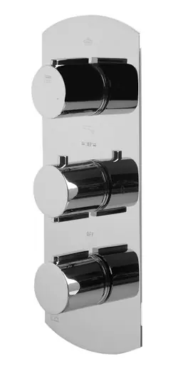 Free Shipping Alfi AB4101-PC Polished Chrome Concealed 4-Way Thermostatic Valve Shower Mixer Faucet - Round Knobs