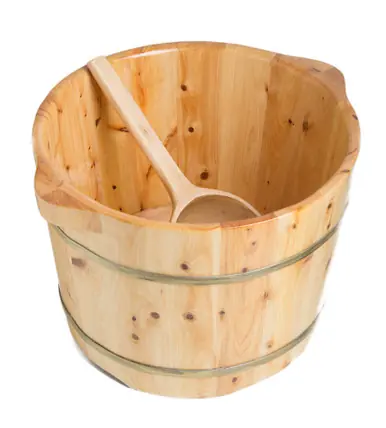 Markdown Alfi AB6604 Round Wooden Cedar Foot Soaking Tub