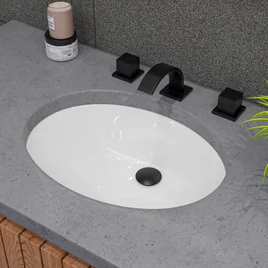 Alfi ABC602 White 23" x 17" Oval Undermount Ceramic Sink Deal