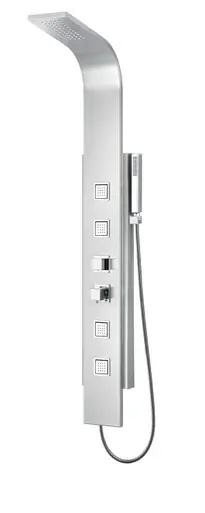 Alfi ABSP10 Modern Stainless Steel Shower Panel with 4 Body Sprays Certified