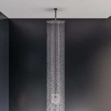 Alfi RAIN128-BSS 12" Oval Brushed Solid Stainless Steel Ultra Thin Rain Shower Head Instant Buy