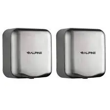 Alpine ALP400-10-CHR-2PK Hemlock Chrome Stainless Steel Automatic High Speed Commercial Electric Hand Dryer 2 Pack Free Shipping