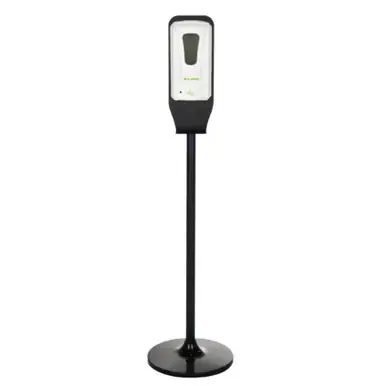 Alpine ALP430-L-S Automatic Hands-Free Liquid/Gel Hand Sanitizer/Soap Dispenser with Floor Stand, 1200 mL, White Viral