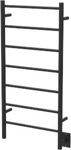 Amba FSMB Jeeves Model F Straight Towel Warmer - 20-1/2" W x 41" H x 4-1/2" D - Matte Black New Arrival