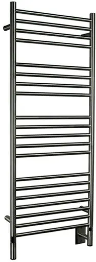 Amba Jeeves DSMB-20 D Straight Electric Heated Towel Warmer - Matte Black - 20-1/2" W x 52-3/4" H Genuine