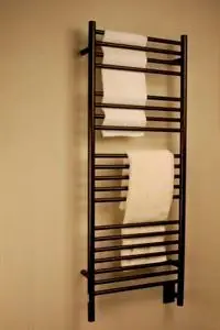 Super Sale Amba Jeeves DSO-20 D Straight Electric Heated Towel Warmer - Oil Rubbed Bronze - 20-1/2" W x 52-3/4" H