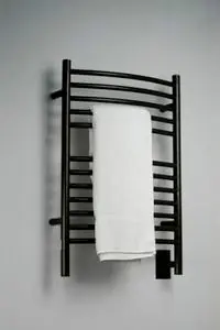 Buy Today Amba Jeeves ECO-20 E Curved Electric Heated Towel Warmer - Oil Rubbed Bronze - 20-1/2" W x 31" H