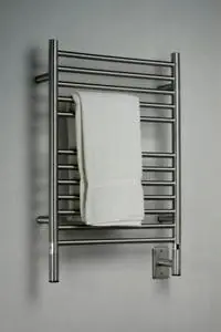 Amba Jeeves ESB-20 E Straight Electric Heated Towel Warmer - Brushed Stainless - 20-1/2" W x 31" H Money Back Guarantee