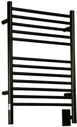 No Minimum Order Amba Jeeves ESMB-20 E Straight Electric Heated Towel Warmer - Matte Black - 20-1/2" W x 31" H