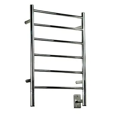 Last Chance Amba JSMB Jeeves Model J Straight Towel Warmer - 20-1/2" W x 31" H x 4-1/2" D - Matte Black