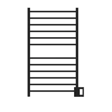 Amba RSWHL-MB Radiant Large Square Hardwired + Plug-in Combo 12 Bar Towel Warmer - Matte Black Brand New