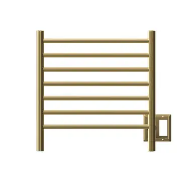 Amba RWHS-SPG Radiant Small Hardwired + Plug-in Combo 7 Bar Towel Warmer - Polished Gold Free Returns