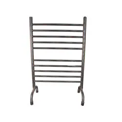 Amba SAFSP-33 Solo Freestanding Plug-in Straight 38" H x 32 1/2" W Bathroom Towel Warmer - Polished Stainless Exclusive