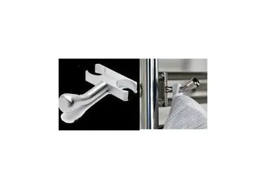 Fresh Stock Amba Sirio AS-BH-P Bathrobe Hanger - Polished Stainless