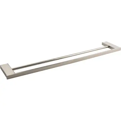 Atlas Parker Bath Towel Bar 24 Inch Double (c-c) - Polished Nickel, PADTB600-PN Warranty Included