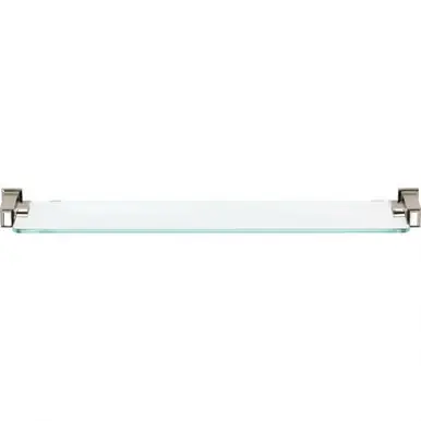 Instant Buy Atlas Sutton Place Bath Glass Shelf 24 Inches (c-c) - Polished Nickel, SUTSF-PN