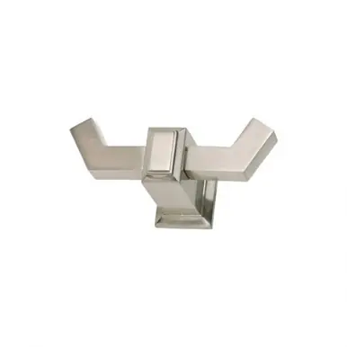 Price Cut Atlas Sutton Place Bathroom Robe Double Hook - Brushed Nickel, SUTTH-BRN