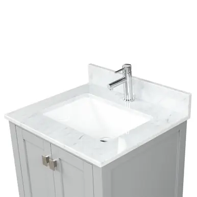 One Day Deal Blossom 24" Countertop with Backsplash - Carrara Marble - CT5 2422 03 2015