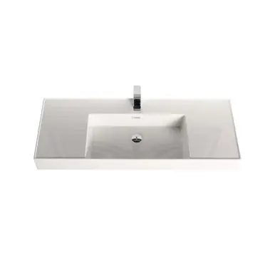 Next Day Delivery Blossom Acrylic 4-3/4 Thickness Top-Mount Sink 48×18 - White - A10 4818 50S
