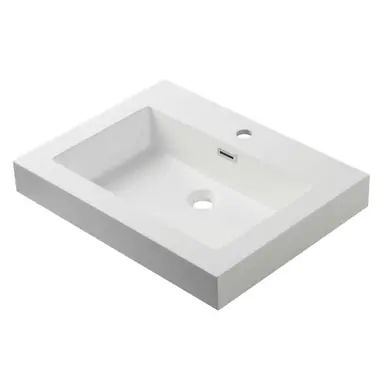 Big Sale Blossom Acrylic Top-Mount Sink 20×18 - White - A10 2018 25