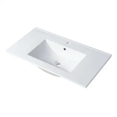Blossom Ceramic Sink 36" X 18" Top-Mount Rectangular - White - C04 3618 Worldwide Shipping