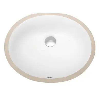 Worldwide Shipping Blossom Undermount Sink - White 19" X 16" Oval - C09 1916W