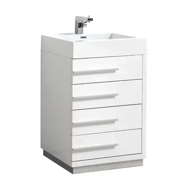 Blossom V8005 30 01 A Barcelona 30" Freestanding Bathroom Vanity with Sink- Glossy White New Release