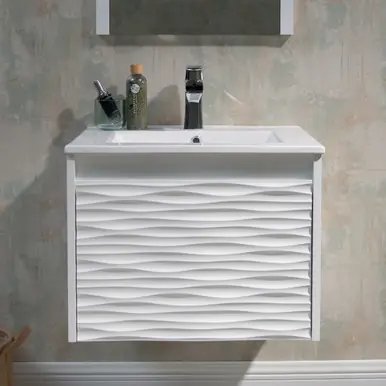 Direct From Factory Blossom V8008 24 01 C Paris 24" Floating Bathroom Vanity With Sink - Glossy White