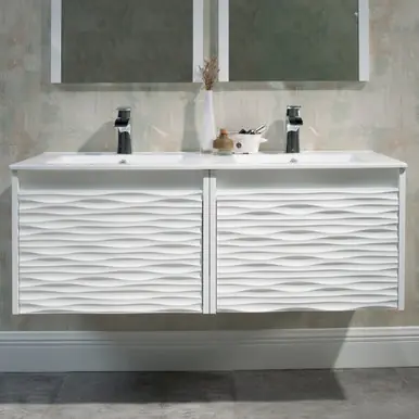 Blossom V8008 48 01 C Paris 48" Floating Bathroom Vanity With Sink - Glossy White Secure Checkout