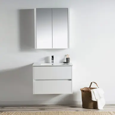 Instant Buy Blossom V8016 30 01 C Valencia 30" Floating Bathroom Vanity With Sink - Glossy White