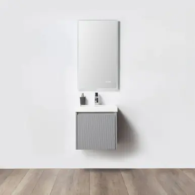 Blossom V8028 20 15 A Positano 20" Floating Bathroom Vanity with Sink - Light Grey Money Back Guarantee