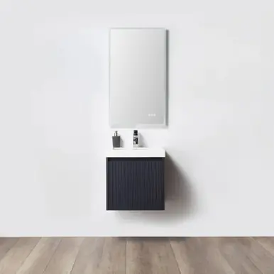 Blossom V8028 20 26 A Positano 20" Floating Bathroom Vanity with Sink - Night Blue Genuine