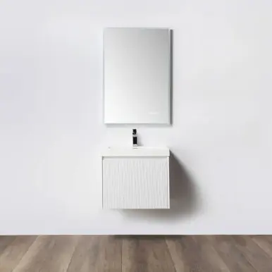 While Supplies Last Blossom V8028 24 01 A Positano 24" Floating Bathroom Vanity with Sink - Matte White