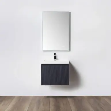 Hassle-Free Returns Blossom V8028 24 26 A Positano 24" Floating Bathroom Vanity with Sink - Night Blue