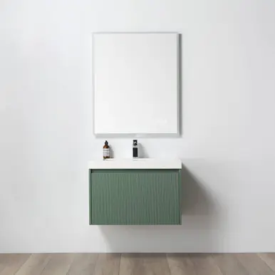 Today Only Blossom V8028 30 27 A Positano 30" Floating Bathroom Vanity with Sink - Aventurine Green