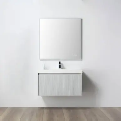 Blossom V8028 36 15 A Positano 36" Floating Bathroom Vanity with Sink - Light Grey Hassle-Free Returns