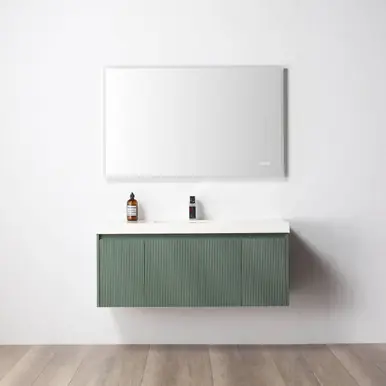 Blossom V8028 48S 27 A Positano 48" Floating Bathroom Vanity with Single Sink - Aventurine Green Best Seller