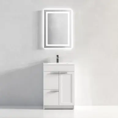 Free Returns Blossom V8029 24 01 C Hanover 24" Freestanding Bathroom Vanity with Sink - Matte White