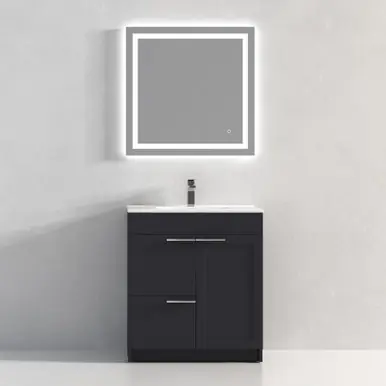 Factory Price Blossom V8029 30 28 C Hanover 30" Freestanding Bathroom Vanity with Sink - Charcoal