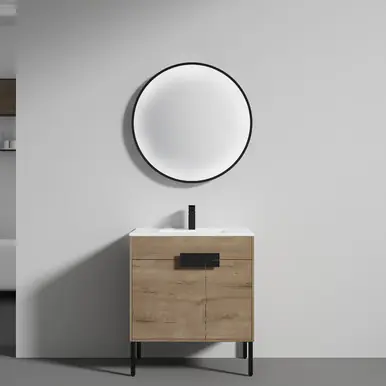 Blossom V8030 30 29 MB C Bari 30" Freestanding Bathroom Vanity with Sink - Classic Oak Secure Checkout
