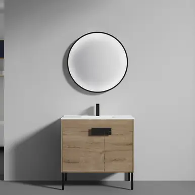 Blossom V8030 36 29 MB C Bari 36" Freestanding Bathroom Vanity with Sink - Classic Oak Hassle-Free Returns