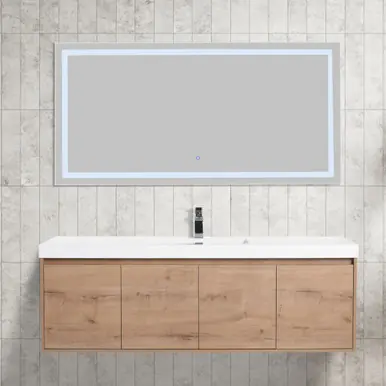 Blossom V8035 60 29 S A Bern 60" Wall Hung Single Vanity with Acrylic Sink - Classic Oak Limited Edition