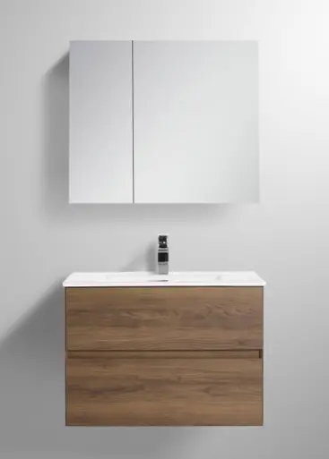 Blossom V8036 30 11 C Assisi 30" Wall Hung Vanity With Ceramic Sink - Brown Walnut Super Sale