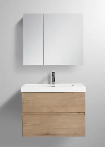 Best Seller Blossom V8036 30 29 A Assisi 30" Wall Hung Vanity With Acrylic Sink - Classic Oak