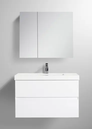 Limited Edition Blossom V8036 36 01 A Assisi 36" Wall Hung Vanity With Acrylic Sink - Glossy White