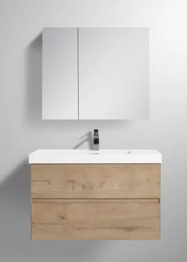 Blossom V8036 36 29 A Assisi 36" Wall Hung Vanity With Acrylic Sink - Classic Oak While Supplies Last