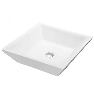 Certified Blossom Vessel Ceramic Sink 16" X 16" Square - White - C04 1616