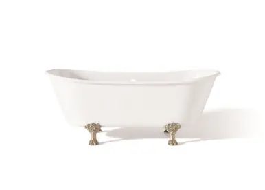 Cheviot 2122-WW-PN WINCHESTER Cast Iron Bathtub - 68" x 28" x 27" w/ Polished Nickel Feet Exclusive