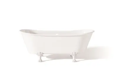 Cheviot 2122-WW-WH WINCHESTER Cast Iron Bathtub - 68" x 28" x 27" w/ White Feet Get Yours
