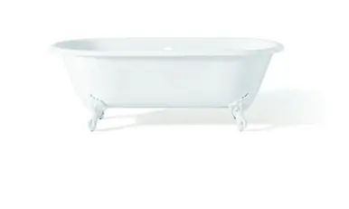 Cheviot 2175-WC-BN REGAL Cast Iron Bathtub with Continuous Rolled Rim - 70" x 31" x 26" w/ Brushed Nickel Feet - Custom Color of Choice Budget